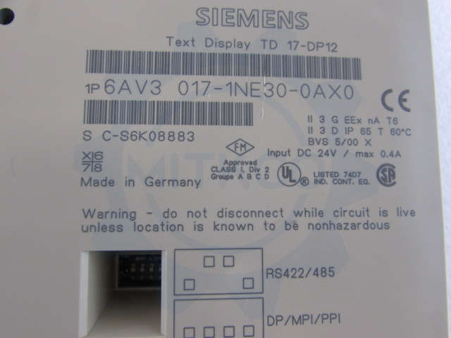 6AV3017-1NE30-0AX0 Siemens screen