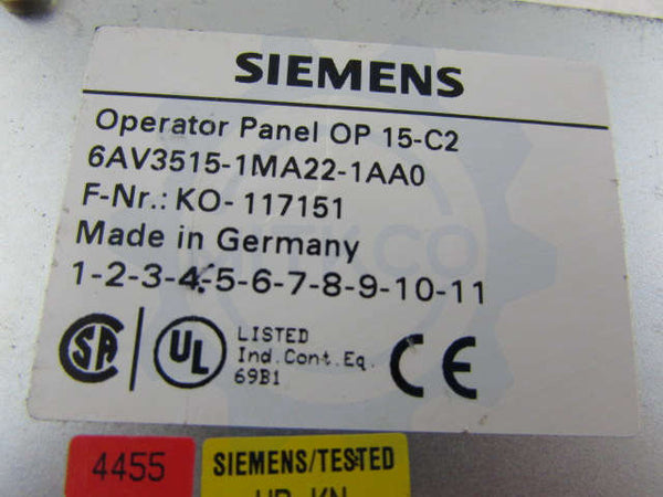 6AV3515-1MA22-1AA0 Siemens screen