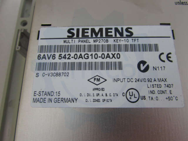 6AV6542-0AG10-0AX0 Siemens screen