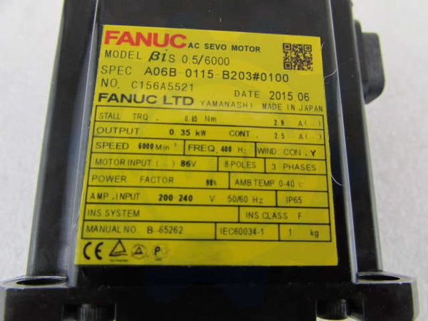 A06B-0115-B203 Fanuc servo motor