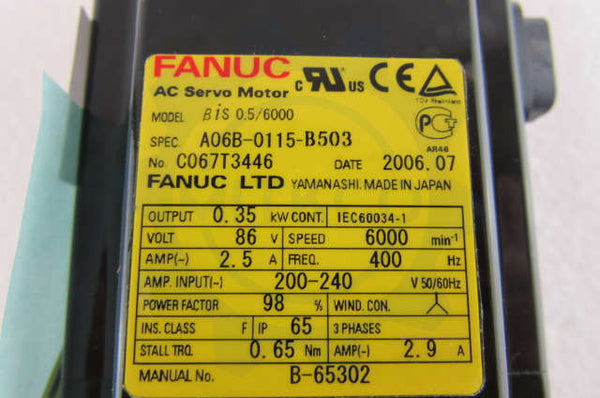 A06B-0115-B503 Fanuc servo motor