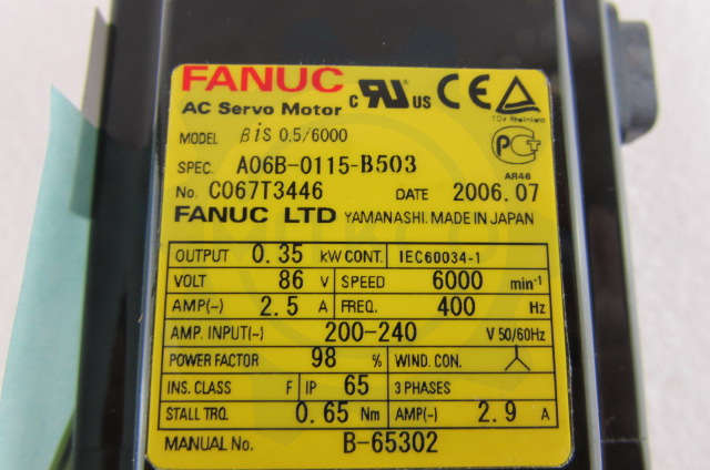 A06B-0115-B503 Fanuc servo motor