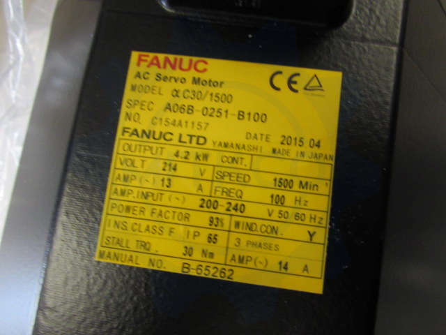 A06B-0251-B100 Fanuc servo motor