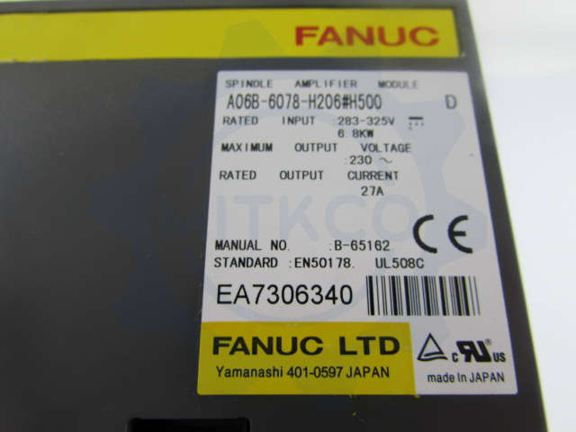 A06B-6078-H206-H500 Fanuc servo drive