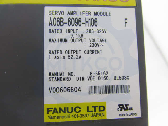 A06B-6096-H106 Fanuc servo drive