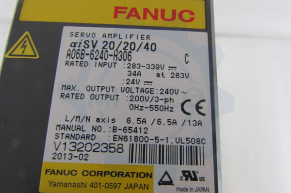 A06B-6240-H306 Fanuc servo drive