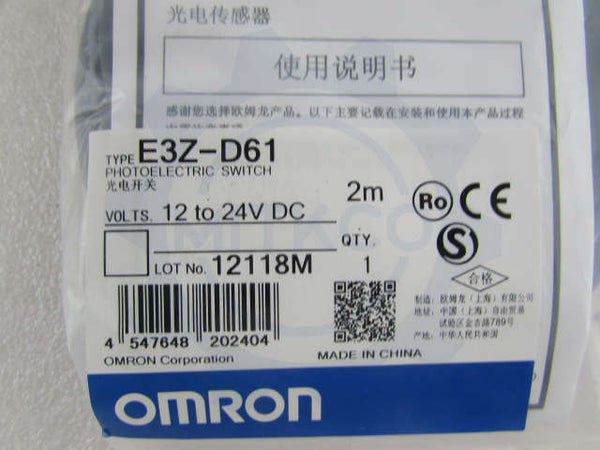 E3Z-D61 Omron Sensor